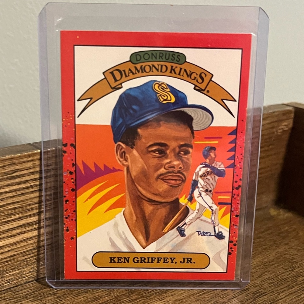 Ken Griffey Jr ⚾️ 1989 Error/Misprint Vintage Donruss Diamond Kings MLB Card #4
